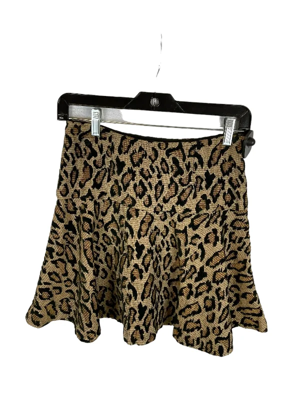 Durable skirts for long-lasting wardrobe staples -Animal Print Skirt Mini & Short Free People, Size 2