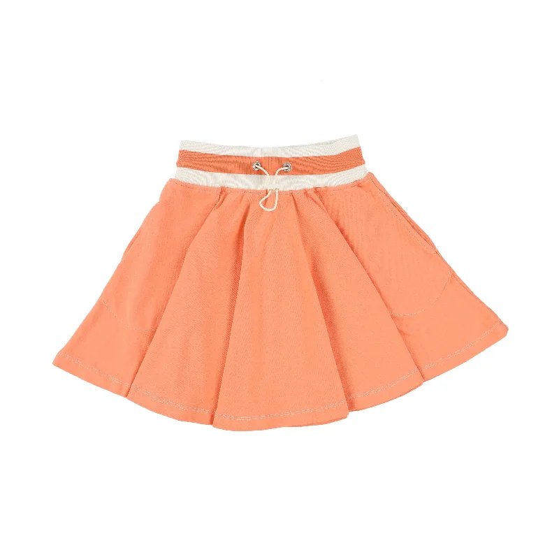 Low-waisted Short Skirts for Relaxed -SUNCRACY CORAL POCKET SKIRT [Final Sale]