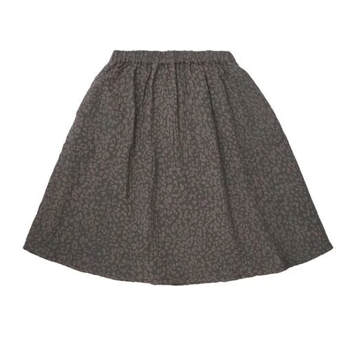 Low-waisted Short Skirts for Relaxed -TOCOTO VINTAGE ANIMAL PRINT SKIRT [Final Sale]