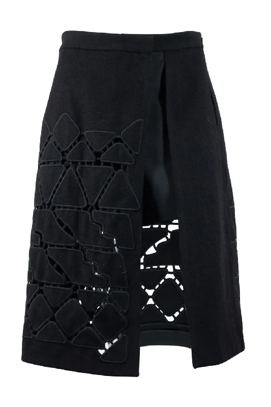 Geometric Long Skirts for Modern -[WW17082] Tibi | knee Length Skirt