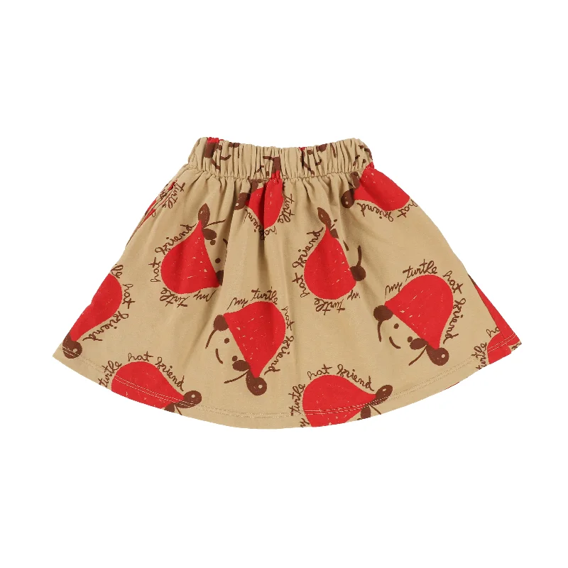 Long Skirts for Dinner Dates -Weekend House Sand Turtle Allover Print Skirt [Final Sale]