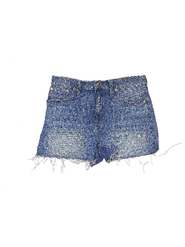 Maxi Skirts for Elegant Look -High-Rise Denim Shorts in Medium Wash