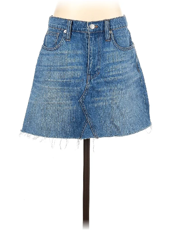 Low Waisted Shorts for Relaxed -Denim Skirt