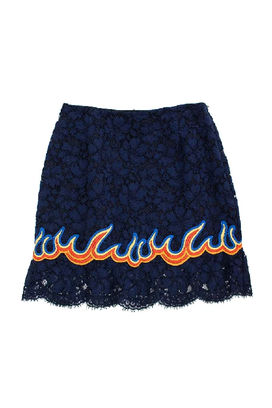 Blue Long Skirts for Classic -[WW8169] Sandro | knee Length Skirt