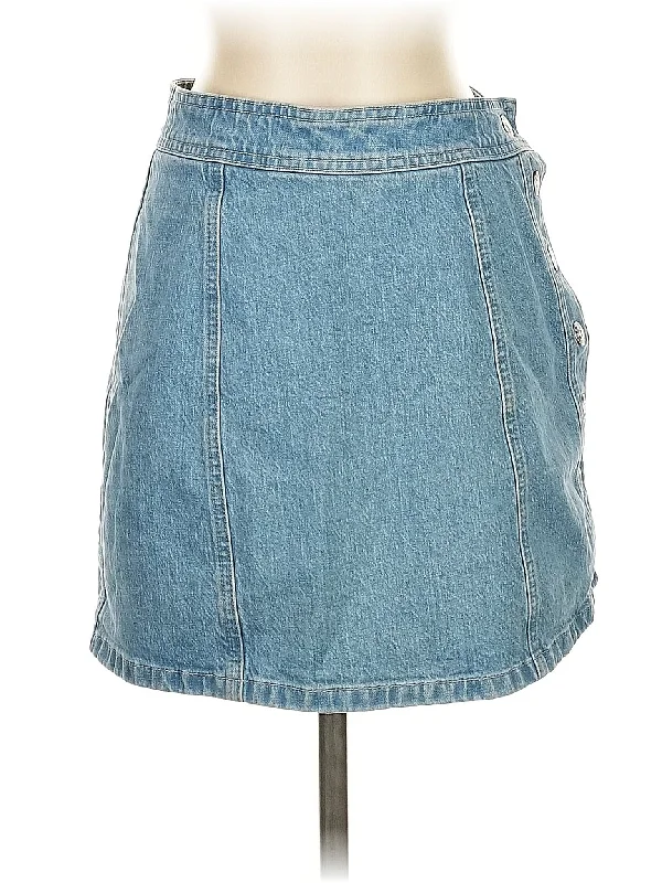 Striped Shorts for Fashionable -Denim Skirt