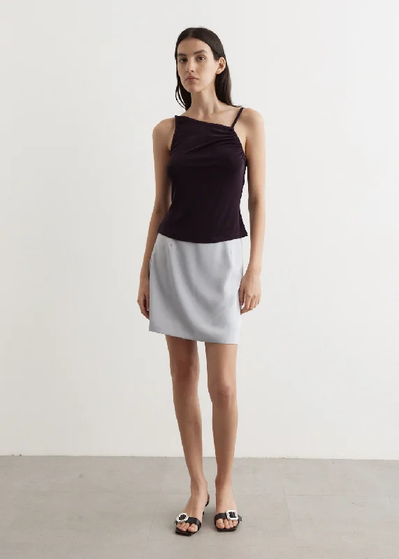 Lightweight skirts for warm season chic -Reach Satin Mini Skirt