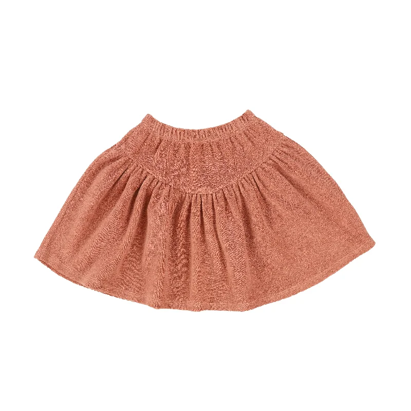 White Short Skirts for Pure -LETTER TO THE WORLD CORAL TERRY DROP WAIST SKIRT [Final Sale]