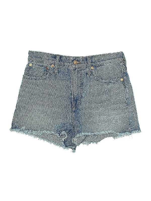 Low-Waisted Skirts for Relaxed -High-Rise Denim Shorts in Medium Wash