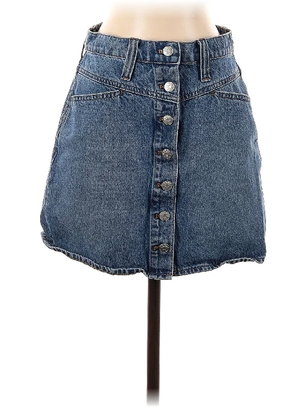 Denim Shorts for Casual Outings -Denim Skirt