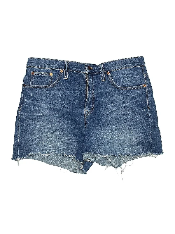 Strapless Skirts for Glamorous -High-Rise Denim Shorts in Medium Wash