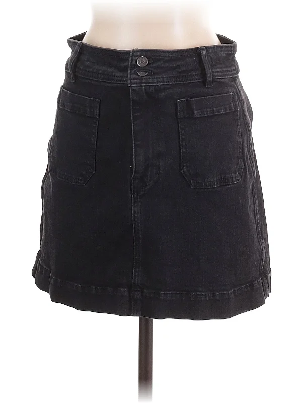 Long-Sleeved Skirts for Coverage -Denim Skirt