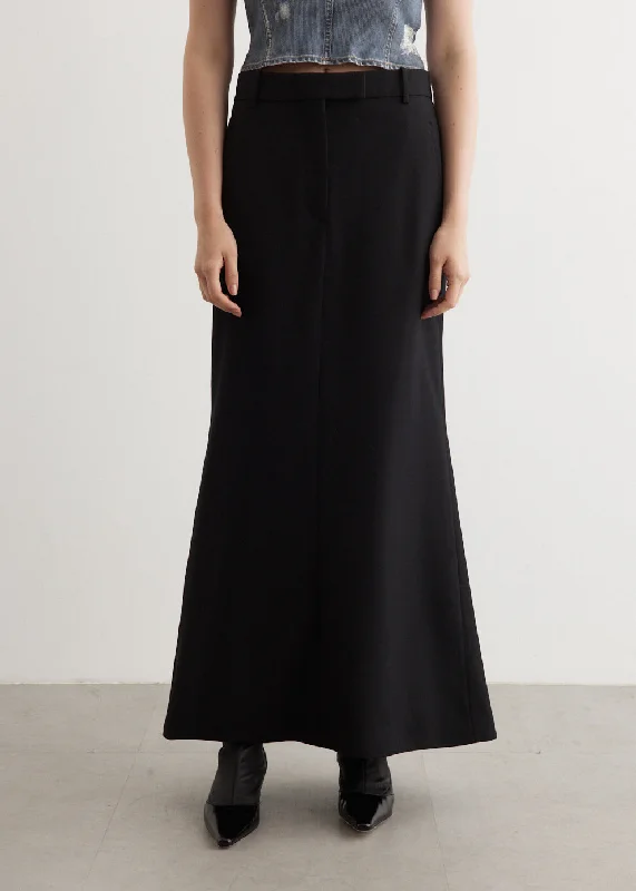 Casual cotton skirts for laid-back days -Ilinna Suiting Skirt