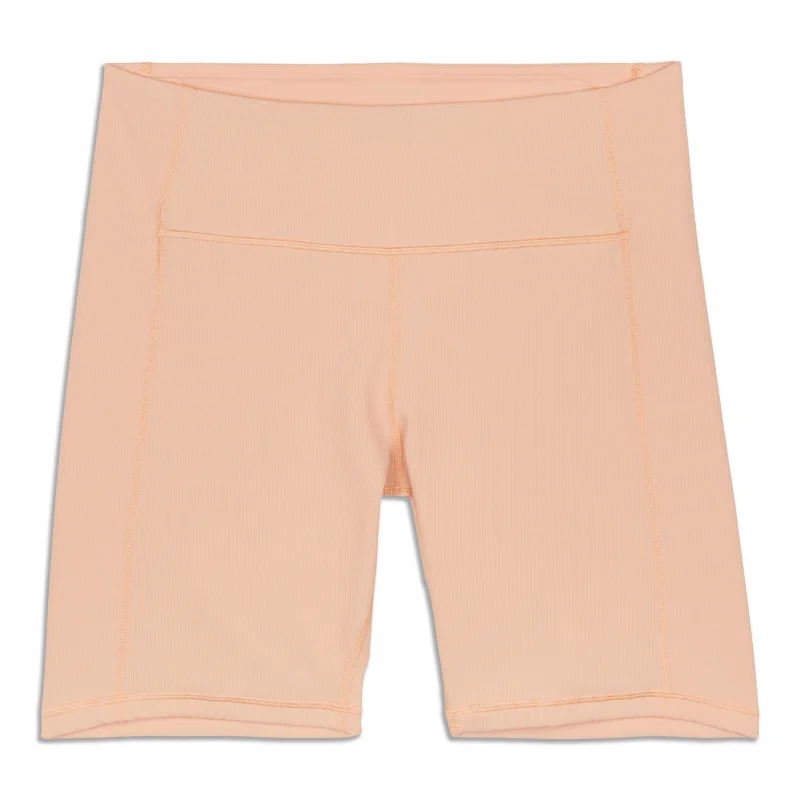 Patchwork Shorts for Unique -Ribbed Contoured HR Short