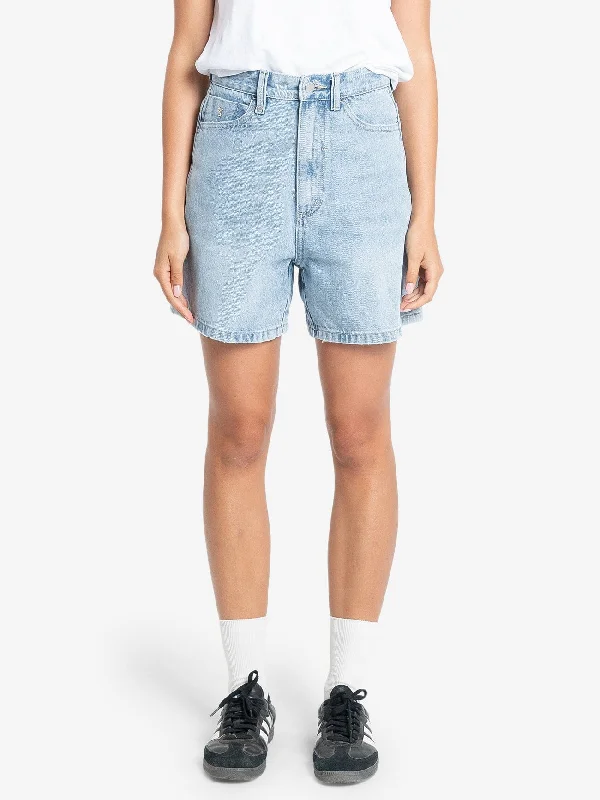 Faux Leather Shorts for Affordable -Koko Short - Endless Blue