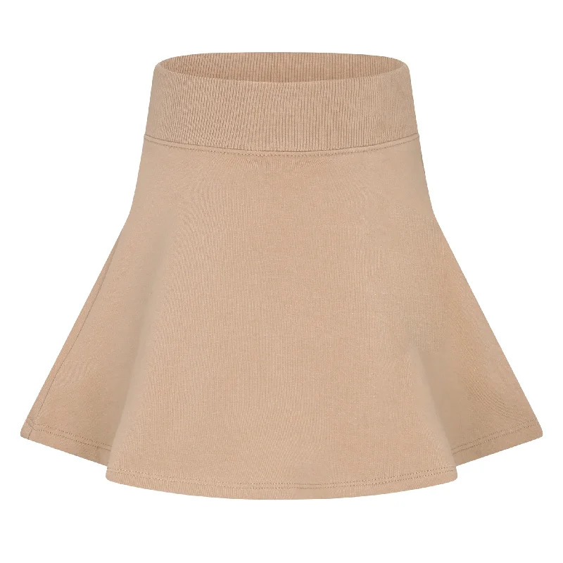 Silk Long Skirts for Luxurious -Heven Child Beige Flare Skirt [Final Sale]