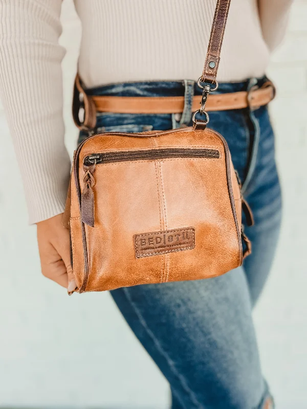 One-Shoulder Skirts for Trendy -BedStu Capture Crossbody - Tan Teak Rustic