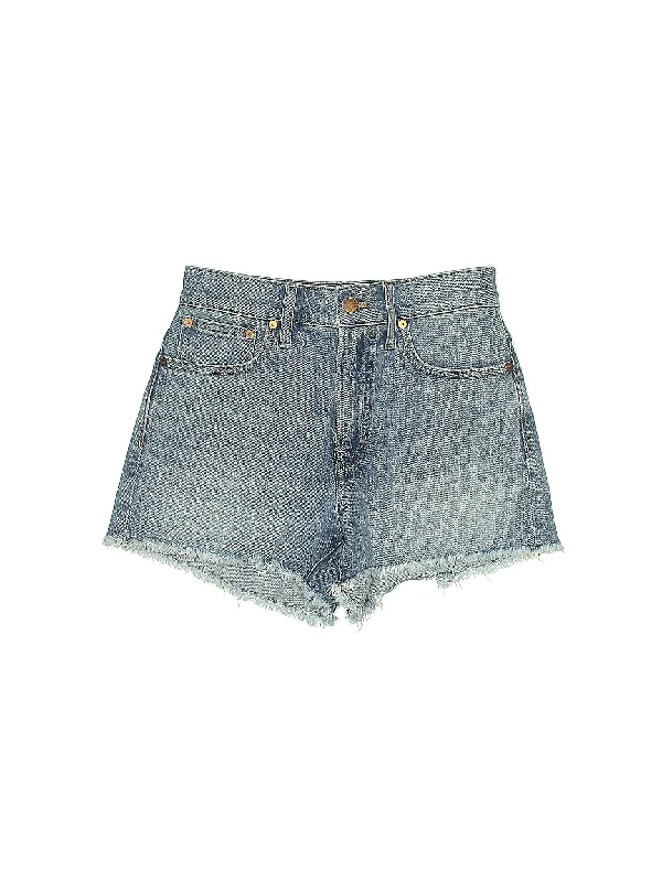 Abstract Shorts for Creative -High-Rise Denim Shorts in Medium Wash