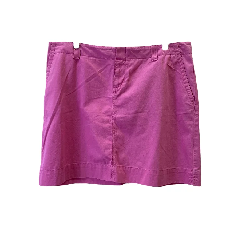 Durable denim skirts for rugged daily wear -Pink Skirt Mini & Short By Lilly Pulitzer, Size: 14