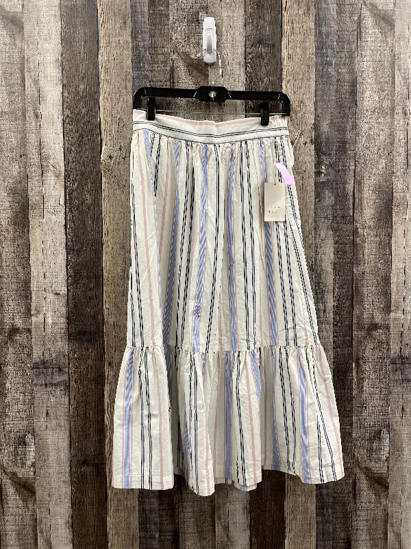 Ruffled skirts for feminine playful charm -Striped Pattern Skirt Maxi A New Day, Size S