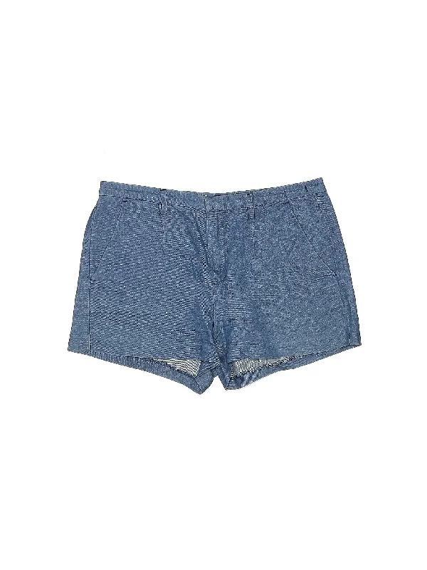 Gray Skirts for Subtle -Denim Shorts in Medium Wash