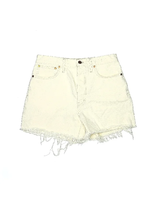 A-line Skirts for Flattering -Denim Shorts in Light Wash