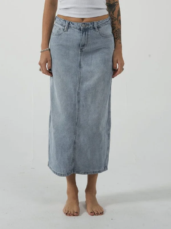 Cargo Shorts for Utility Purpose -Frankie Skirt - Ash Blue