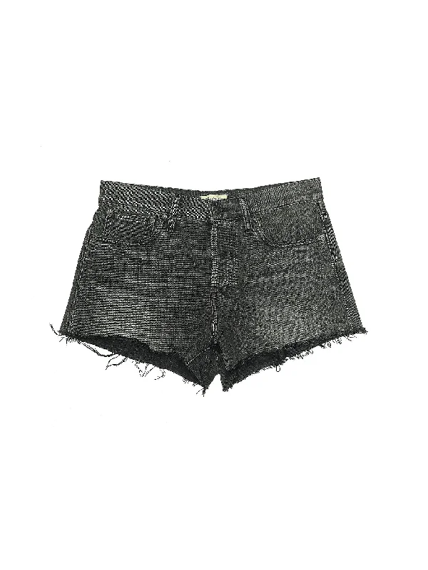 Running Shorts for Exercise -Mid-Rise Denim Shorts in Dark Wash