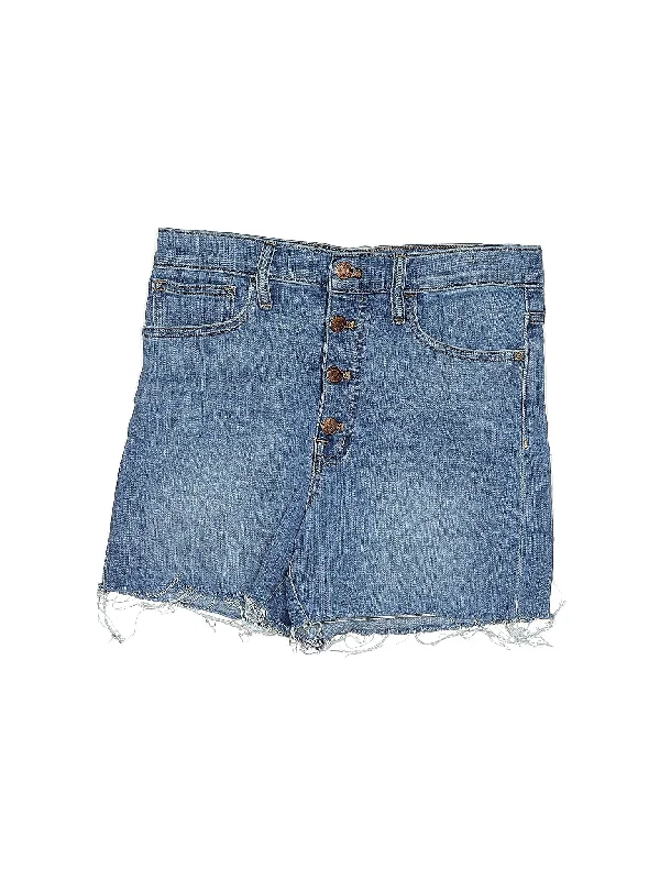 Sheath Skirts for Sophisticated -High-Rise Denim Shorts in Medium Wash