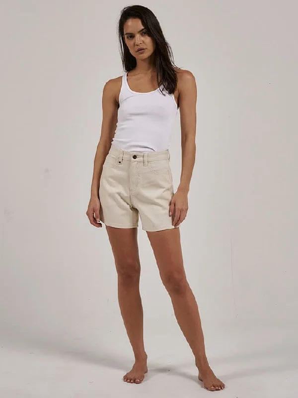 Bermuda Shorts for Modest Style -Khloe Short - Heritage White